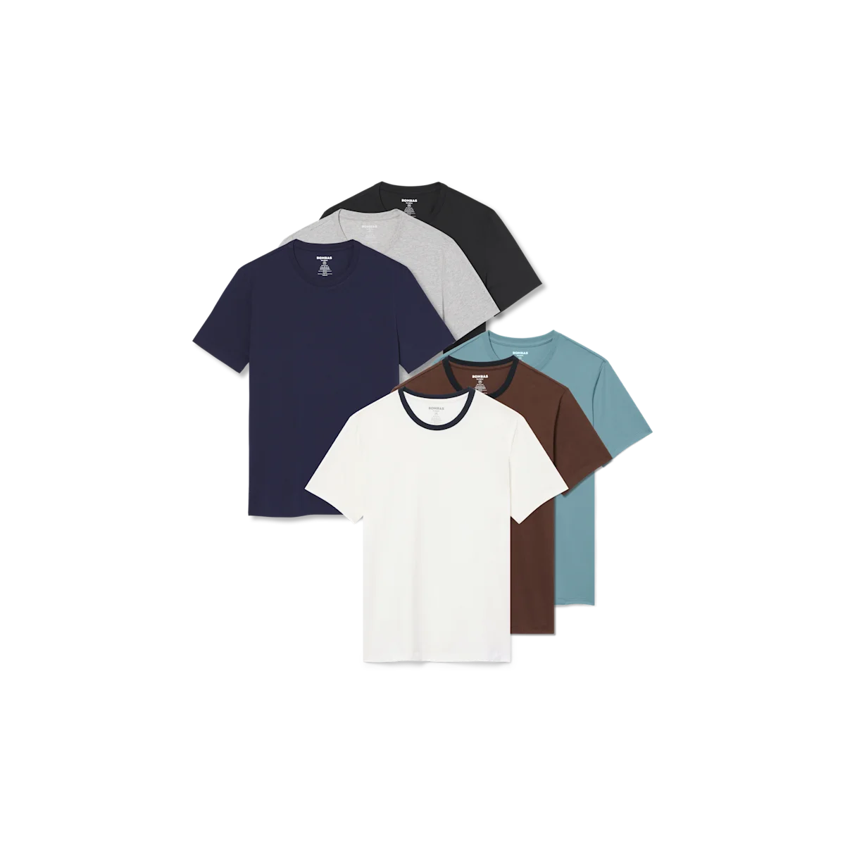 Men's Pima Cotton Crew Neck T-Shirt 6-Pack