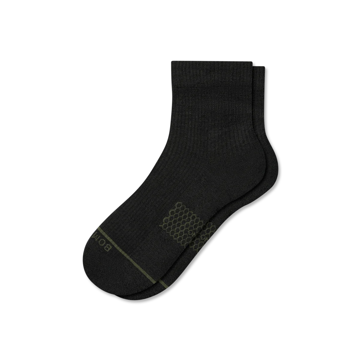 Men's Merino Wool Blend Modern Rib Quarter Socks
