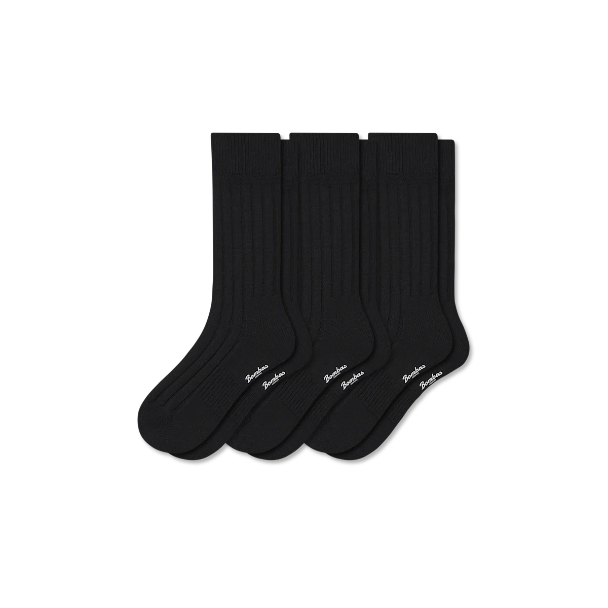 Women's Merino Cashmere Blend Rib Calf Sock 3-Pack