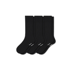 Women's Merino Cashmere Blend Rib Calf Sock 3-Pack