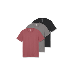 Men's Pima Cotton Slim Crew Neck T-Shirt 3-Pack
