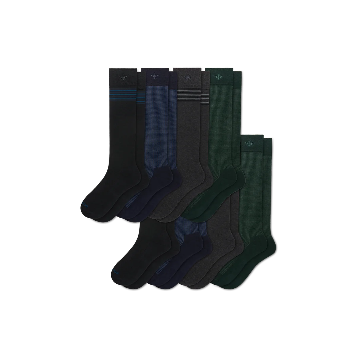 Men's Dress Over the Calf Sock 8-Pack