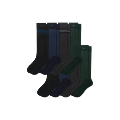 Men's Dress Over the Calf Sock 8-Pack