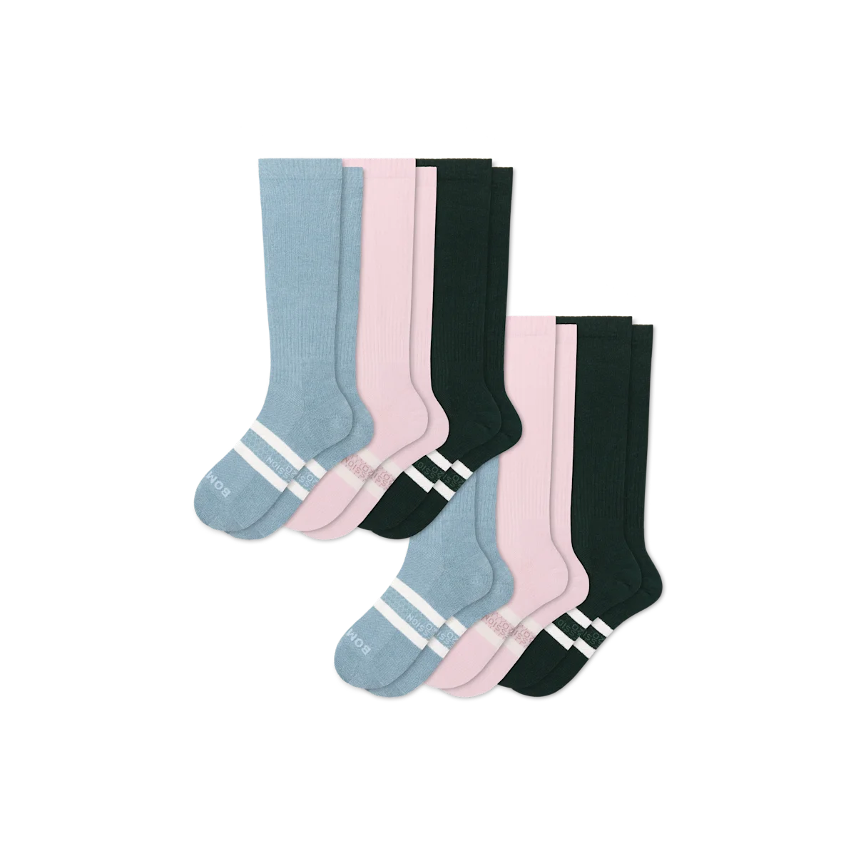 Women's Everyday Compression Knee High Sock 6-Pack (15-20mmHg)