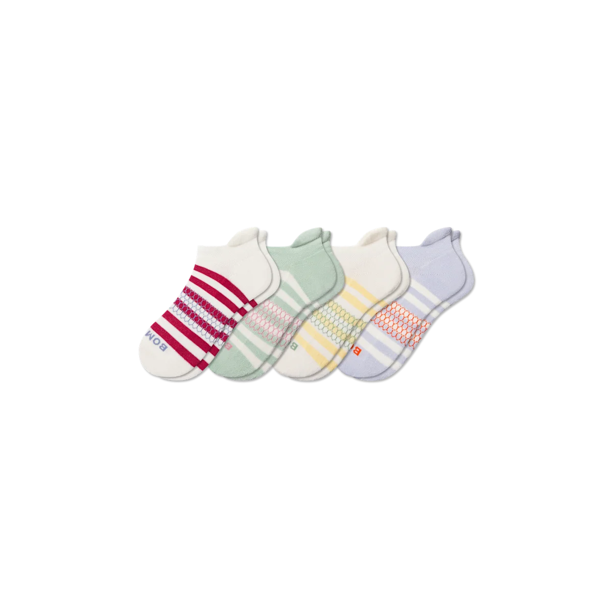 Youth Stripes Ankle Sock 4-Pack