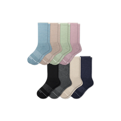Women's Merino Wool Blend Calf Sock 8-Pack