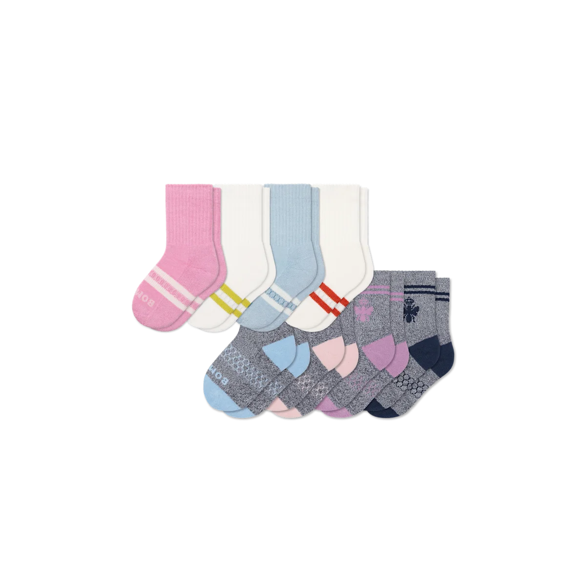 Junior Calf Sock 8-Pack
