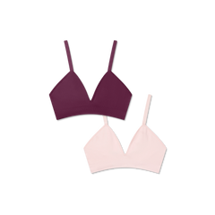 Women's Seamless Triangle Bralette 2-Pack