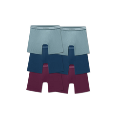 Men's Soft Flex Boxer Brief 6" 6-Pack