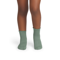 Junior Ruffle Rib Calf Sock 8-Pack