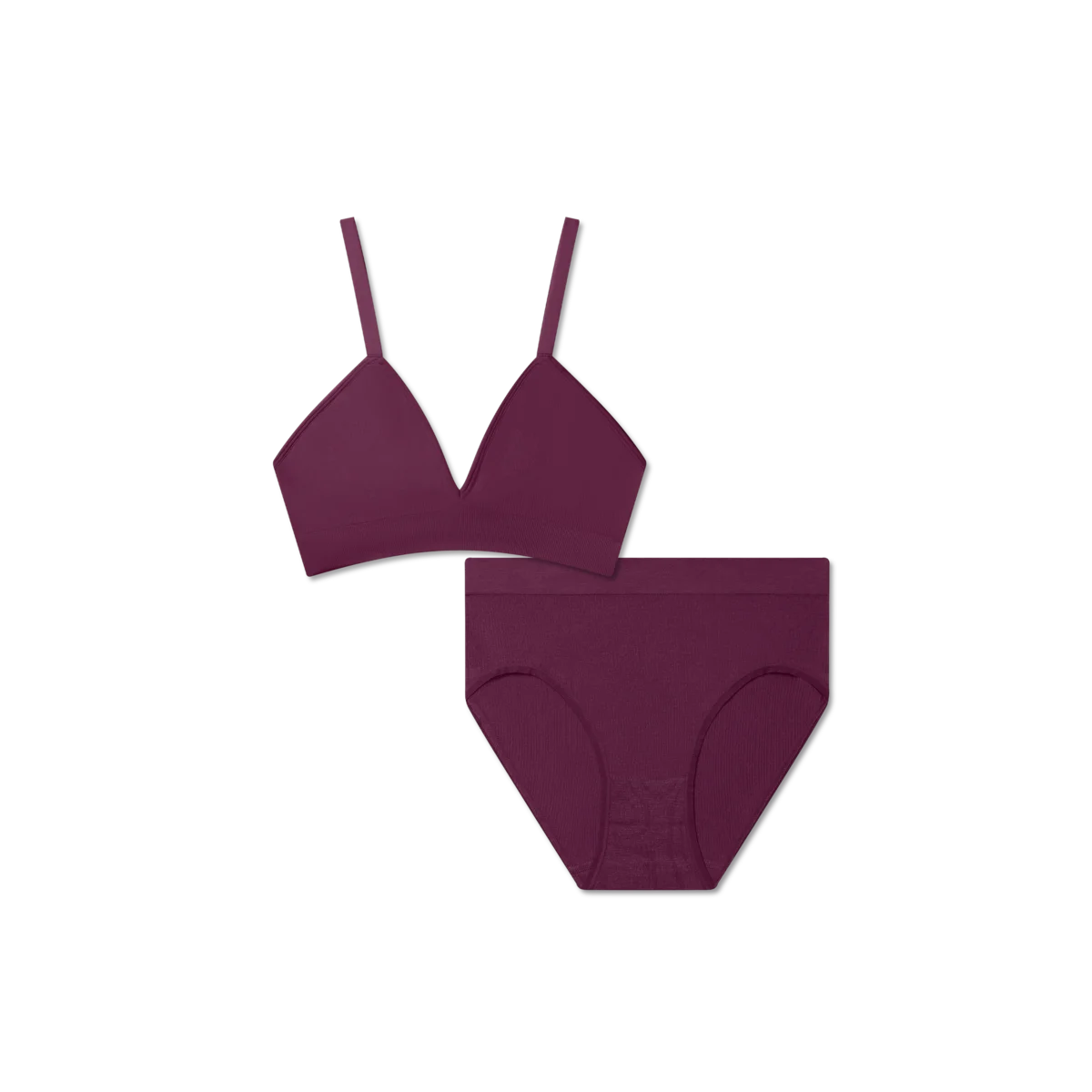 Women's Seamless Triangle Bralette + High Rise Brief Pack