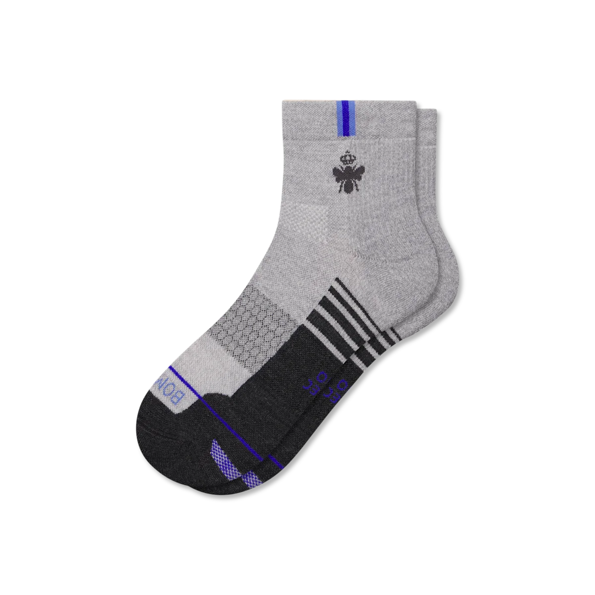 Men's Merino Wool Blend Run Quarter Socks
