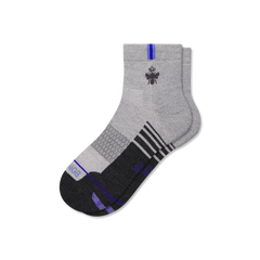 Men's Merino Wool Blend Run Quarter Socks