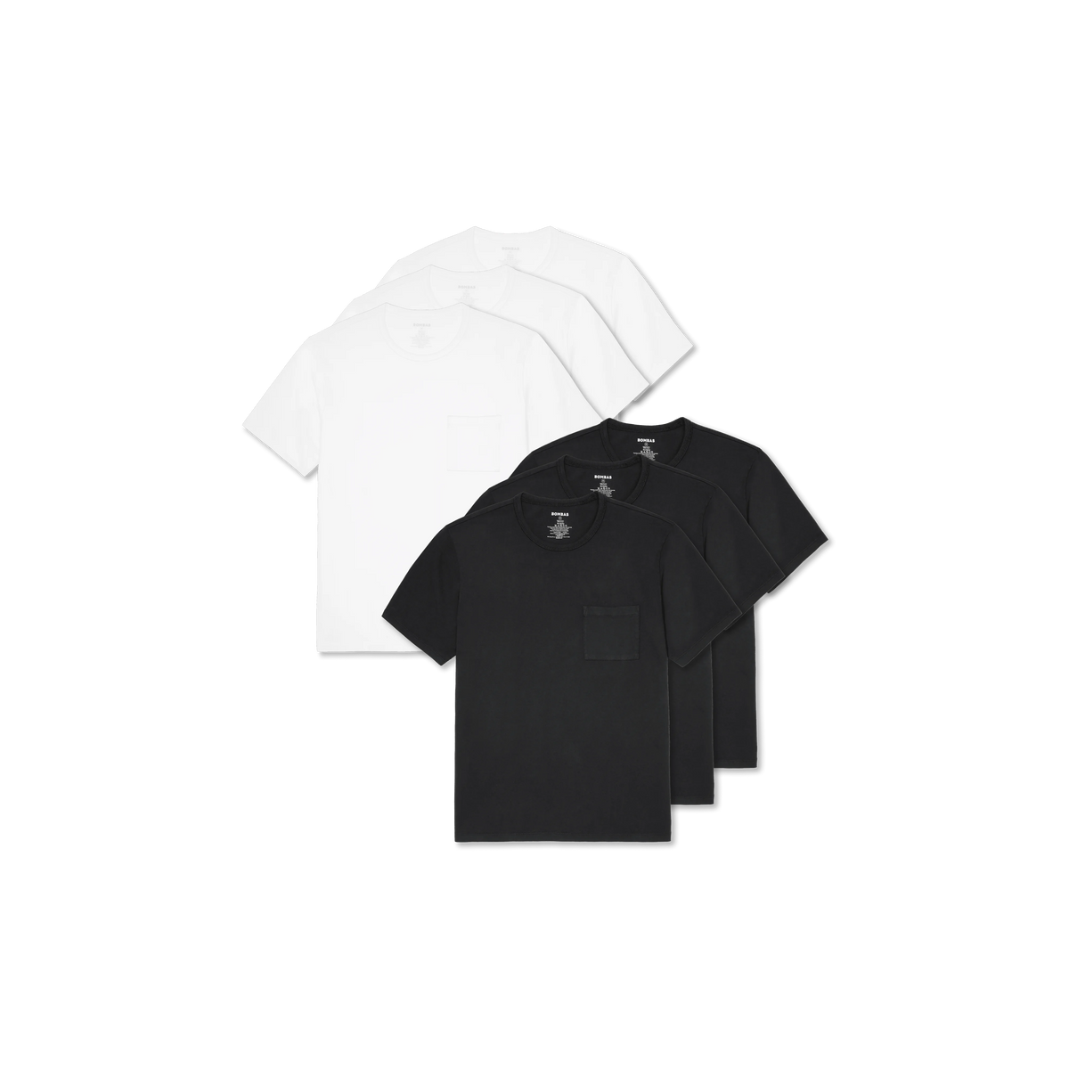 Men's Premium Weight Pocket Crew Neck T-Shirt 6-Pack