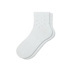 Women’s Rhinestone Rib Quarter Socks