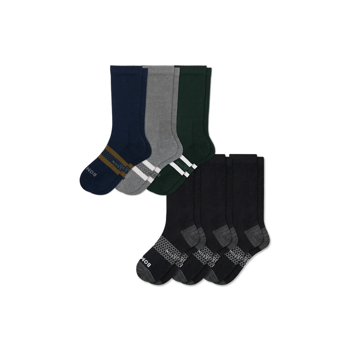 Men’s Everyday Compression Calf Sock 6-Pack (15-20mmHg)