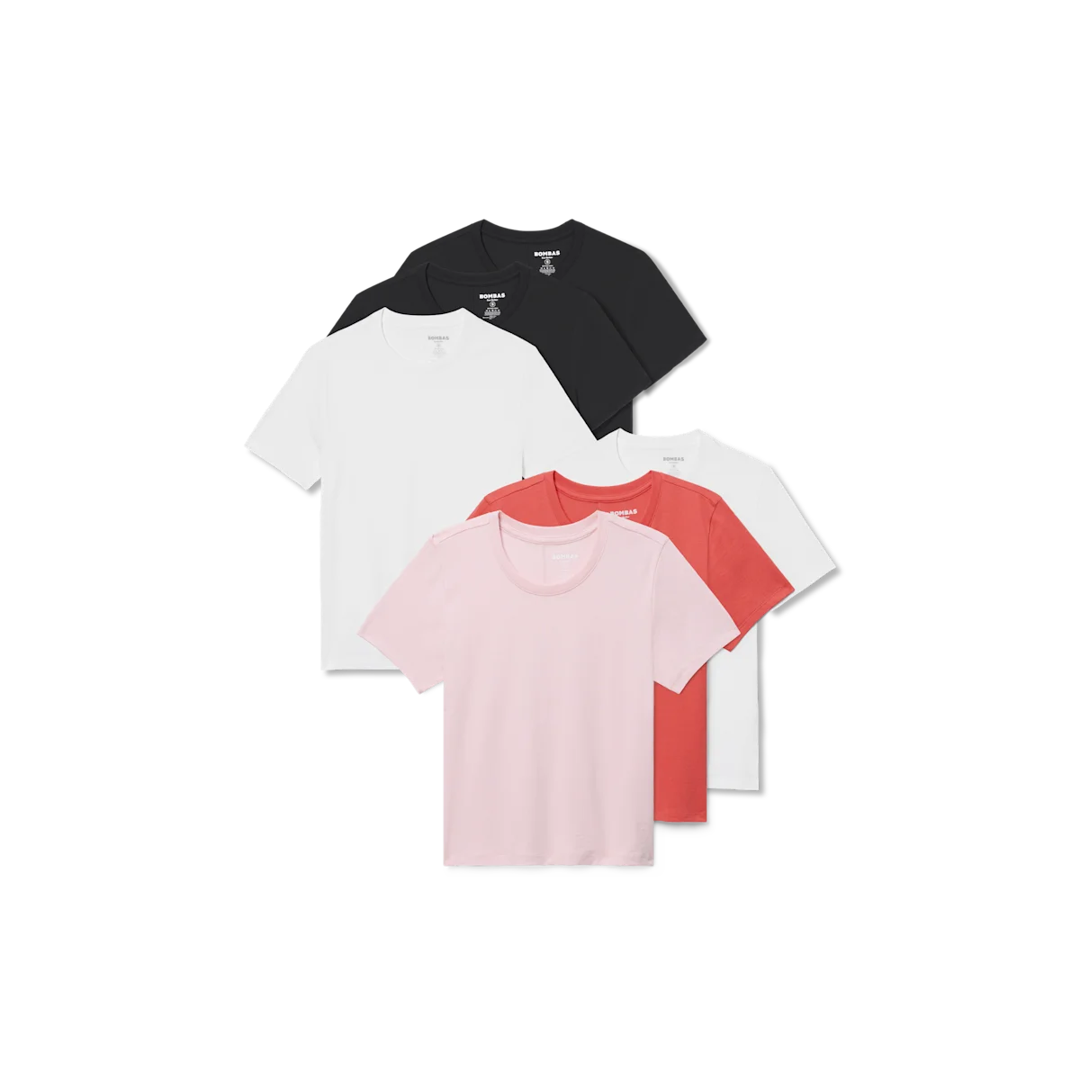Women's Pima Cotton Slim Crew Neck T-Shirt 6-Pack