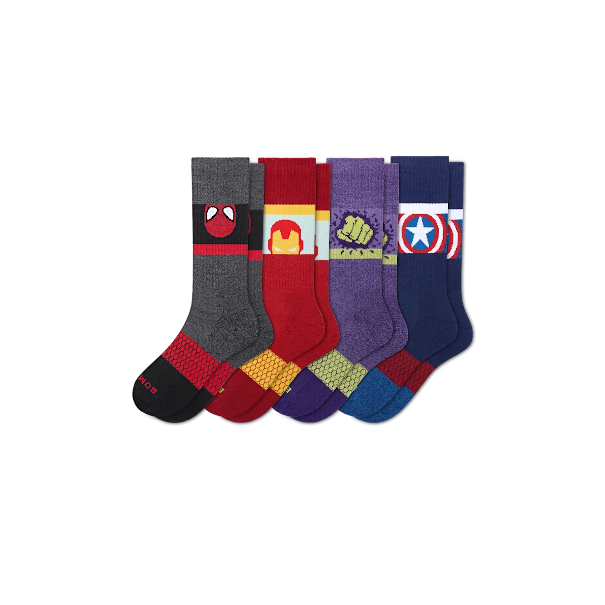 Marvel | Bombas Adult Calf Sock 4-Pack