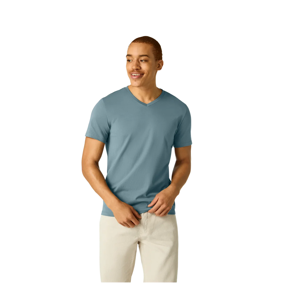 Men's Pima Cotton V-Neck T-Shirt