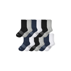 Men's Solids Half Calf Sock 12-Pack