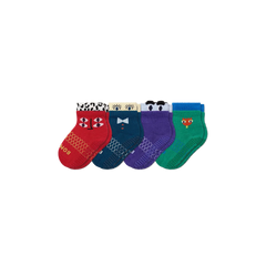 Toddler Eye Spy Gripper Calf Sock 4-Pack