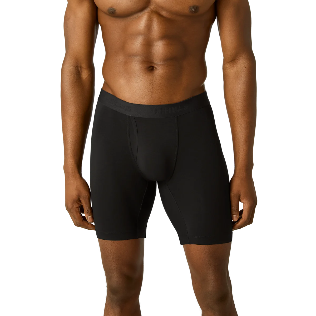Men's Cotton Modal Blend Long Boxer Brief 8"