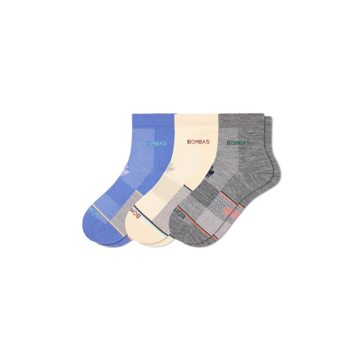 Women's UltraLite Sport Merino Wool Blend Quarter Sock 3-Pack