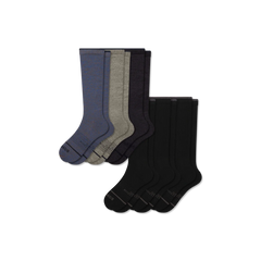 Women's Merino Wool Blend Everyday Compression Sock 6-Pack (15-20mmHg)