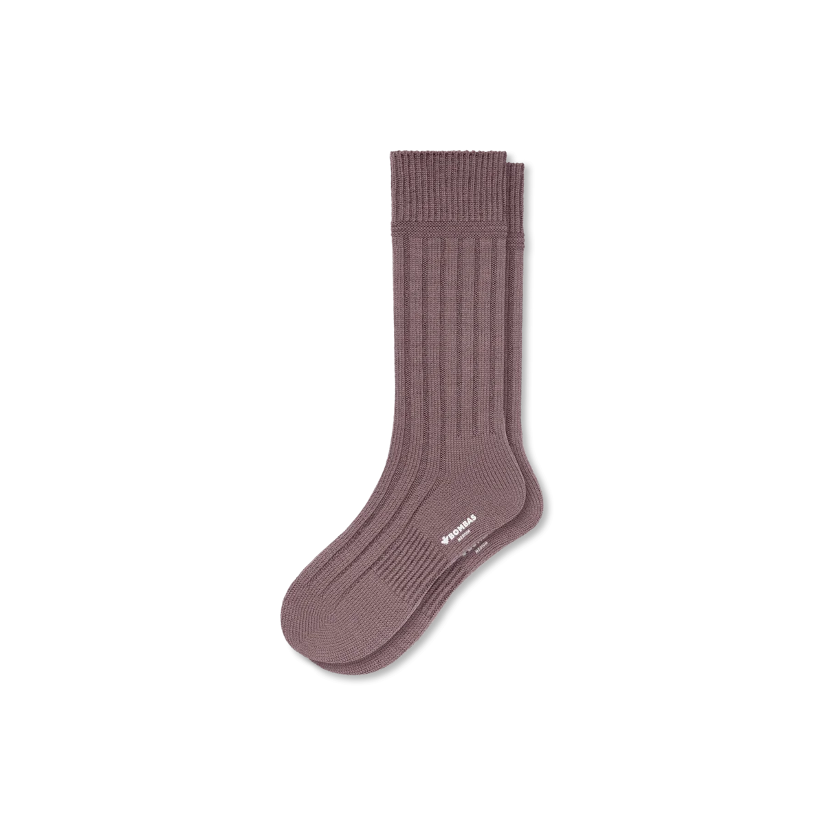 Men's Merino Cashmere Blend Rib Calf Socks