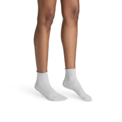 Women's Ruffle Rib Quarter Sock 8-Pack