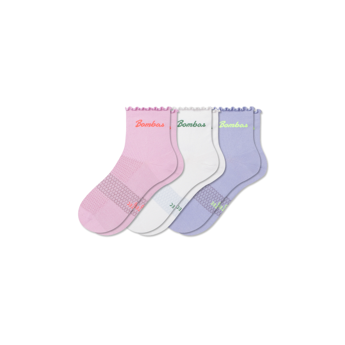Women’s UltraLite Ruffle Sport Quarter Sock 3-Pack
