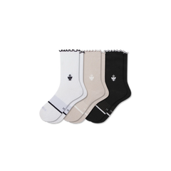 Women’s Ruffle Sport Half Calf Sock 3-Pack