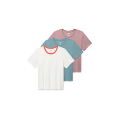 Women's Pima Cotton Crew Neck T-Shirt 3-Pack
