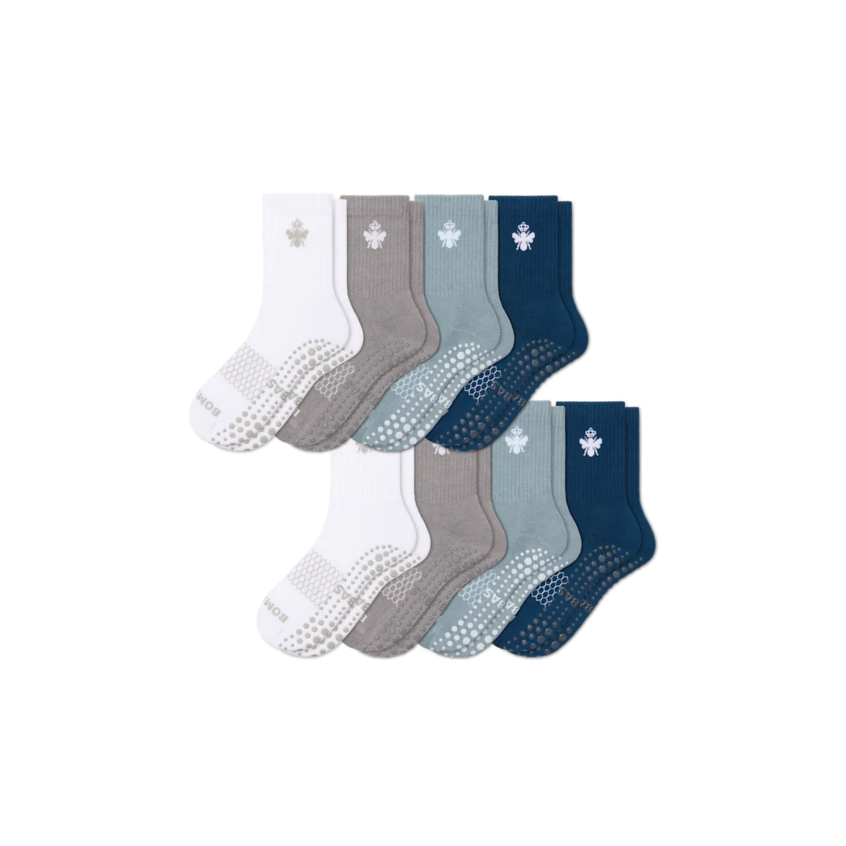 Men's Gripper Half Calf Sock 8-Pack