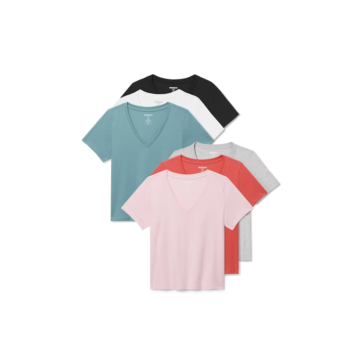 Women's Pima Cotton V-Neck T-Shirt 6-Pack