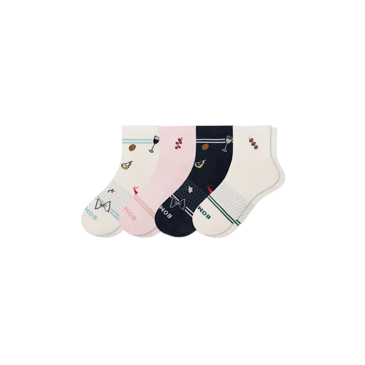Women's Dinner Party Quarter Sock 4-Pack