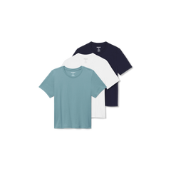 Women's Pima Cotton Crew Neck T-Shirt 3-Pack