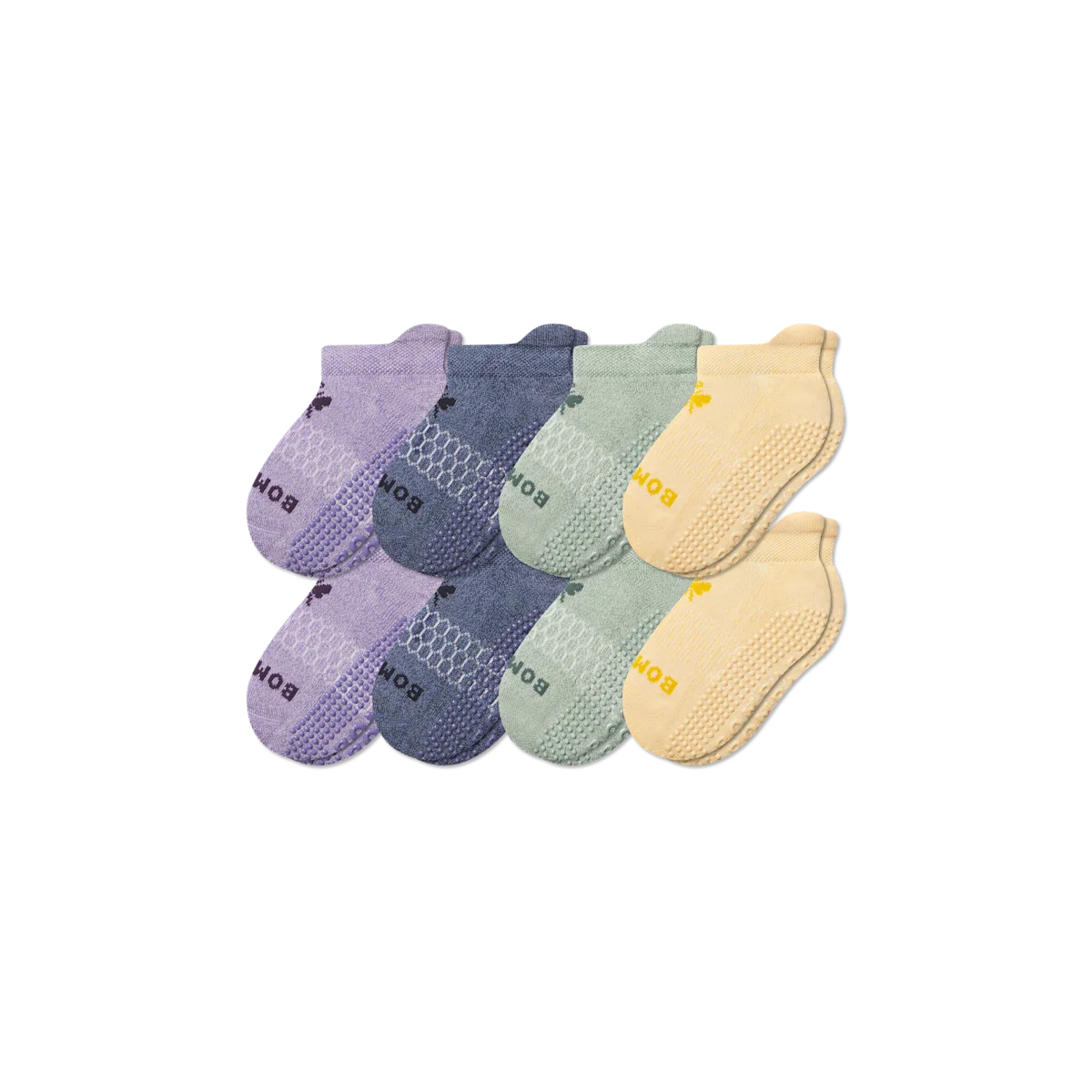 Junior Marl Gripper Ankle Sock 8-Pack