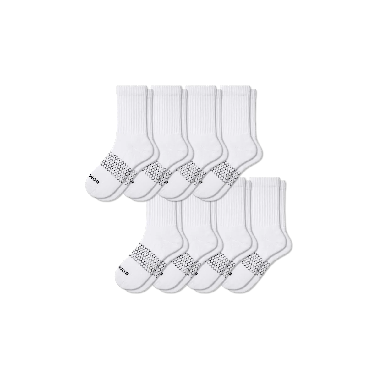 Women's Solids Half Calf Sock 8-Pack