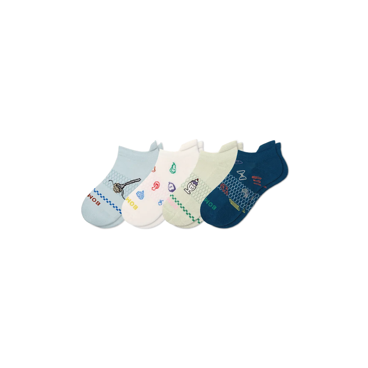 Youth Dinner Party Ankle Sock 4-Pack