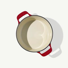 Round Enameled Cast Iron Dutch Oven