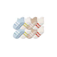 Toddler Gripper Ankle Sock 8-Pack