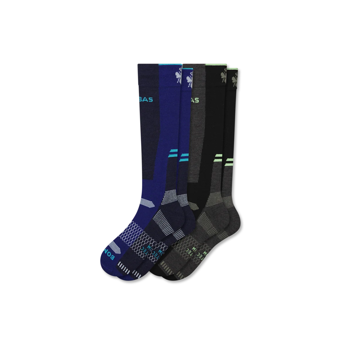 Women's Mid-Cushion Merino Wool Blend Ski & Snowboard Sock 2-Pack