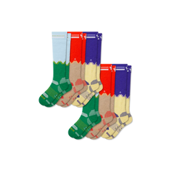 Youth Full-Cushion Merino Wool Blend Ski & Snowboard Sock 6-Pack