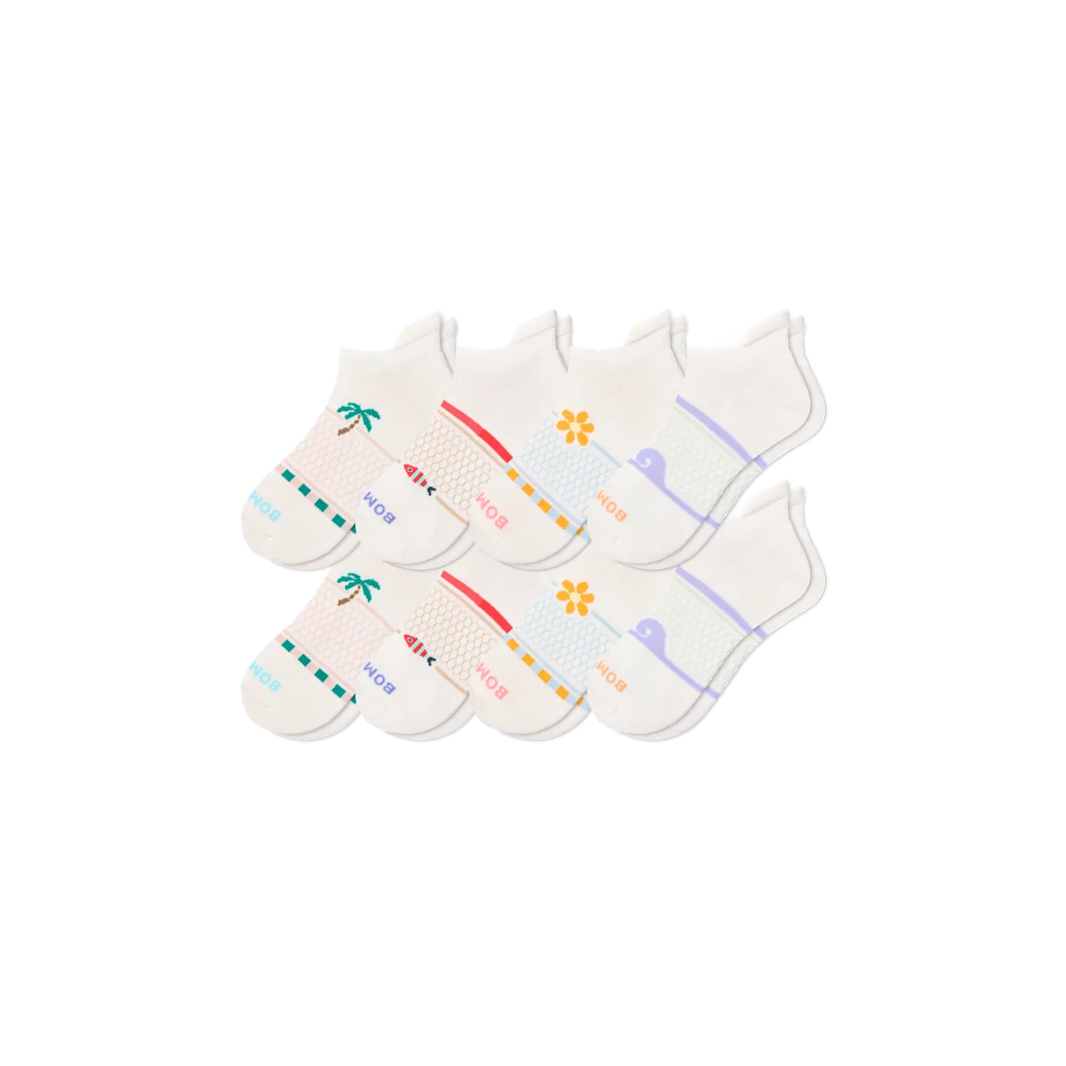 Women's Beach Day Ankle Sock 8-Pack