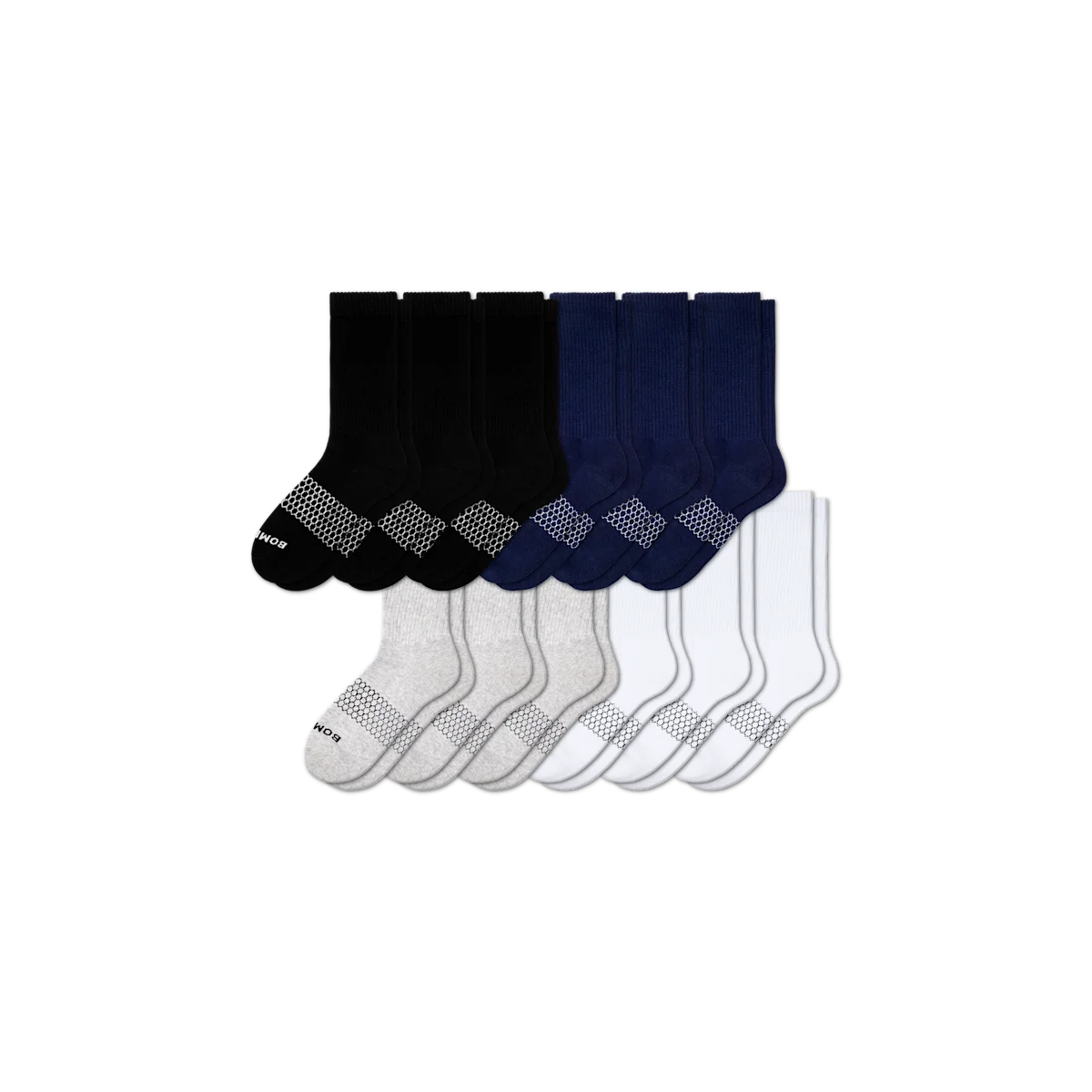 Men's Solids Calf Sock 12-Pack