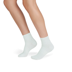 Women’s Rhinestone Rib Quarter Sock 3-Pack
