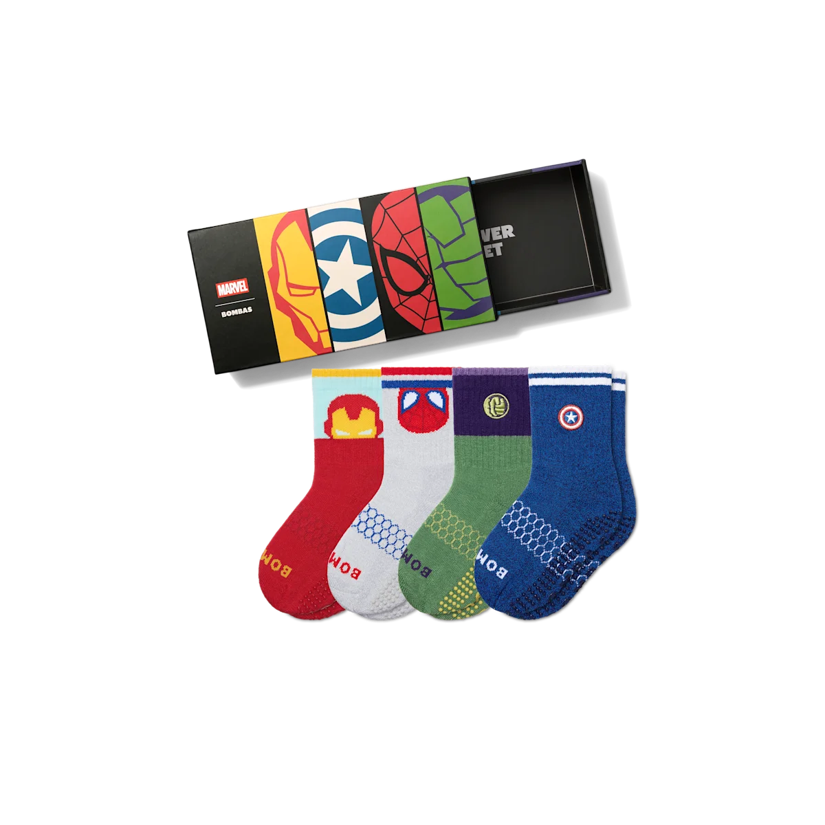 Marvel | Bombas Junior Calf Sock 4-Pack Gift Box