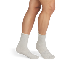Men’s Roll-Top Merino Blend Gripper House Sock