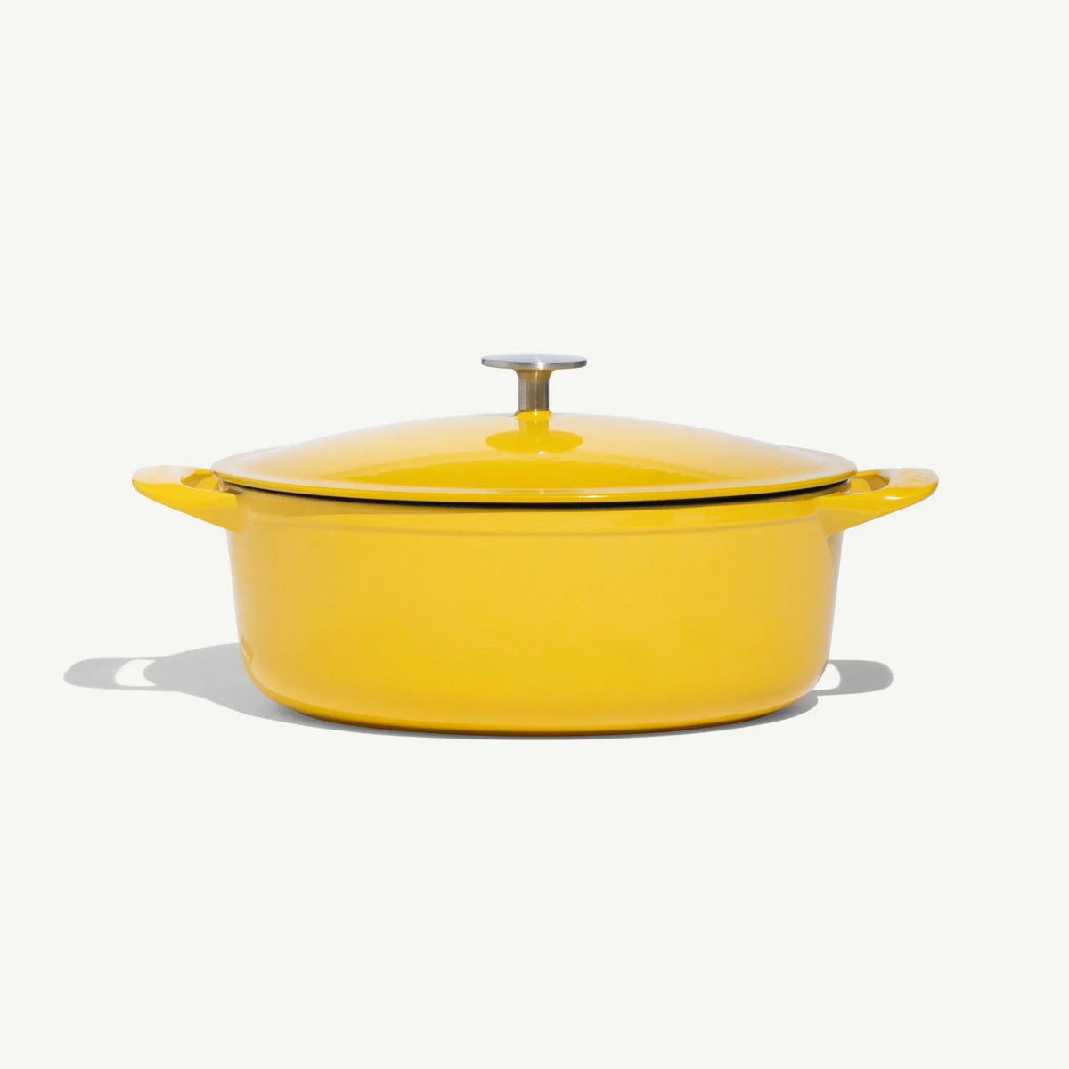 Oval Enameled Cast Iron Dutch Oven